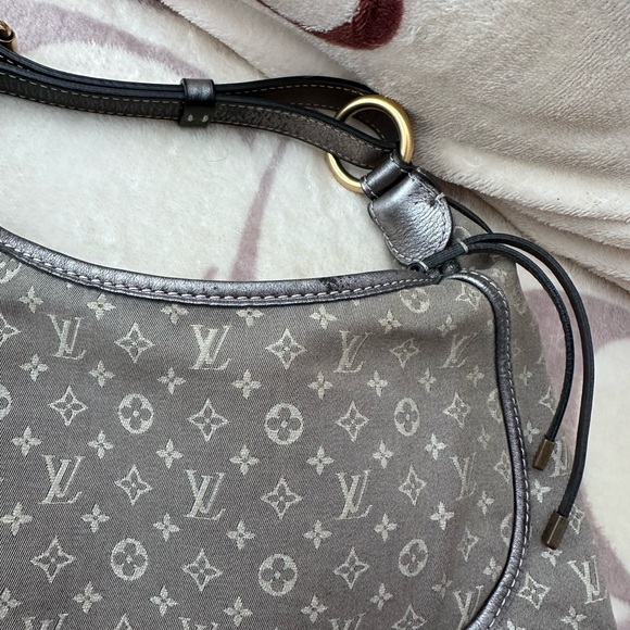 Vintage Louis Vuitton Monogram Manon Shoulder Bag in Grey / Gold PM - Picture 3 of 8